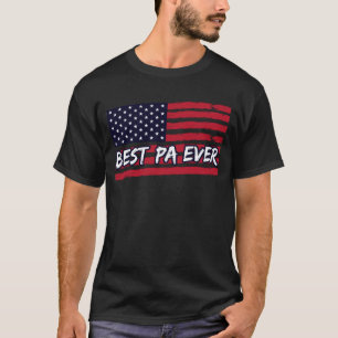 Best Pa je US Flag Grandpa Vathers Day Geschenk T-Shirt