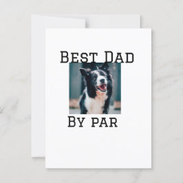 Best Papa by Par Hund Haustier Foto modern einfach Postkarte
