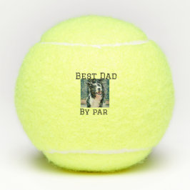 Best Papa by Par Hund Haustier Foto modern einfach Tennisbälle