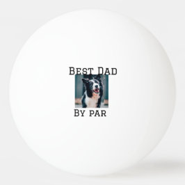 Best Papa by Par Hund Haustier Foto modern einfach Tischtennisball