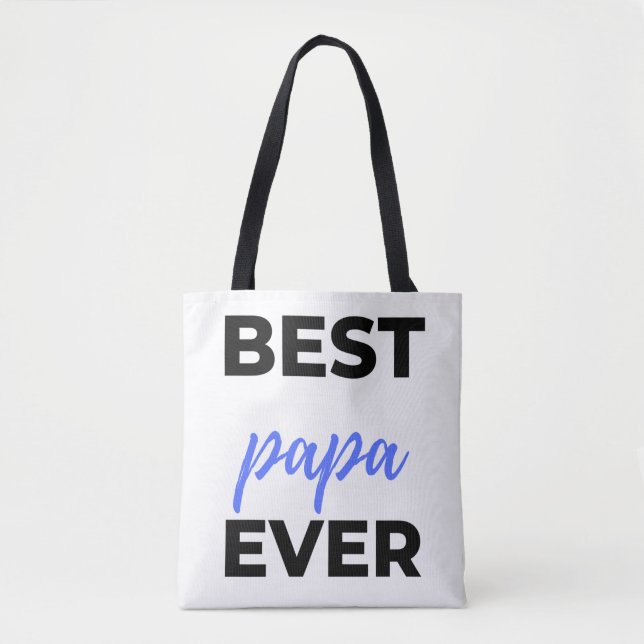 Best Papa Ever bl Tasche (Vorderseite)