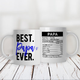 Best Papa Ever Blue + Nutrition Fakten, Jumbo-Tasse
