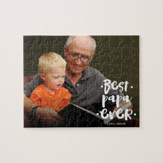 Best Papa Ever Custom Photo From Grandchild