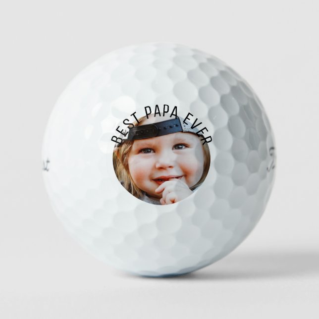 Best PaPa je Child Foto Titleist Pro V1 Golfball (Vorderseite)