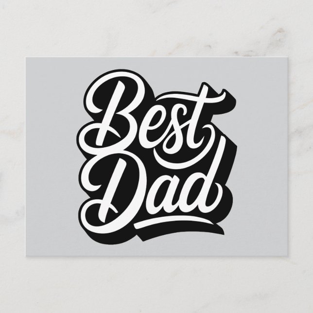Best Papa Postkarte (Vorderseite)