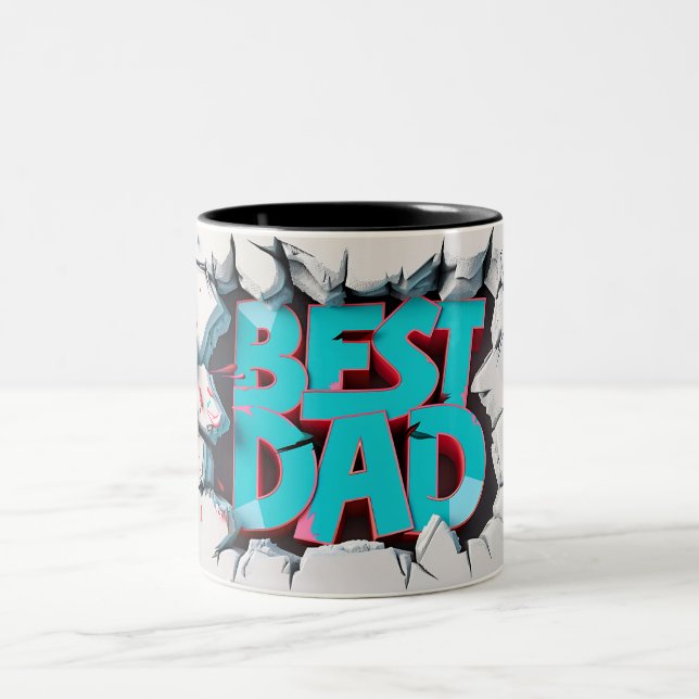 Best Papa Zweifarbige Tasse (Mittel)