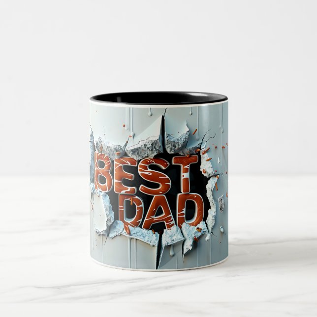Best Papa Zweifarbige Tasse (Mittel)