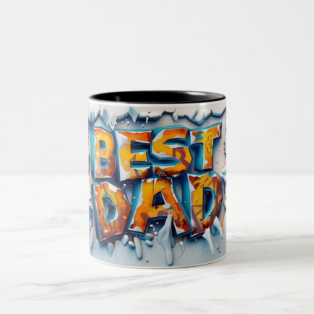 Best Papa Zweifarbige Tasse (Mittel)