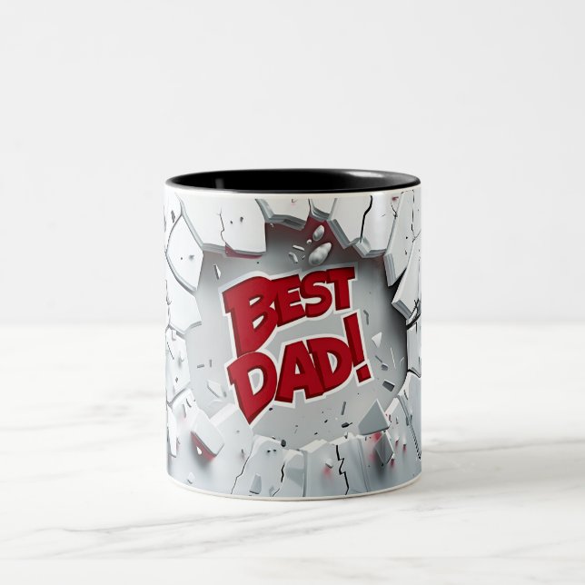 Best Papa Zweifarbige Tasse (Mittel)