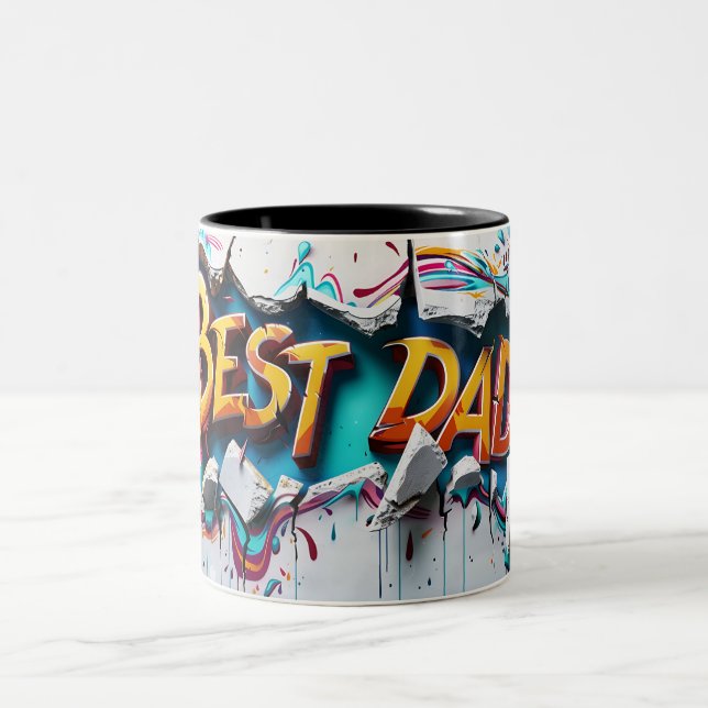 Best Papa Zweifarbige Tasse (Mittel)