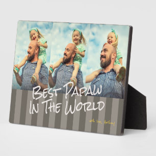 Best Papaw In The World Photo Plaque Fotoplatte