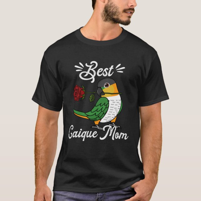 Best Parrot Mom I Black headed Caique T-Shirt (Vorderseite)
