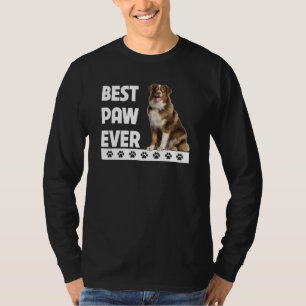 Best Paw Ever Aussie Dog Vater Australian Shepherd T-Shirt