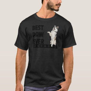 Best Paw Ever Siberian Alaskan Husky Vater Fathers T-Shirt