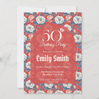 Best Peonies Aesthetic Surprise Birthday Einladung