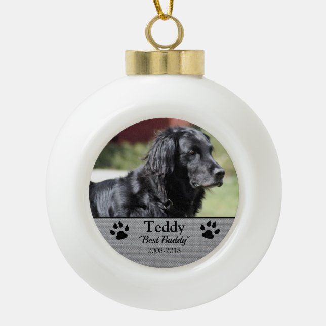 Best Pet Keramik Ball Kugel-Ornament (Vorderseite)