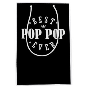 Best Pop Pop Ever Design - Pop Pop Mittlere Geschenktüte