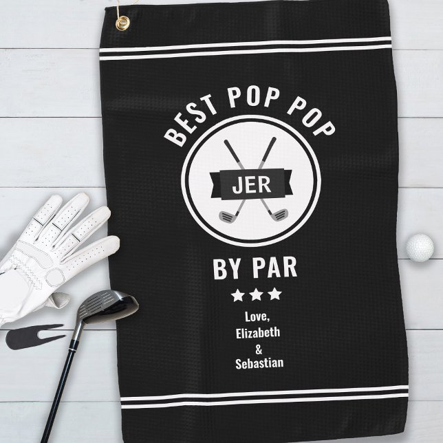 Best Pop Pop Par Moderner Golfer Golf im Val Piora Golfhandtuch (Von Creator hochgeladen)