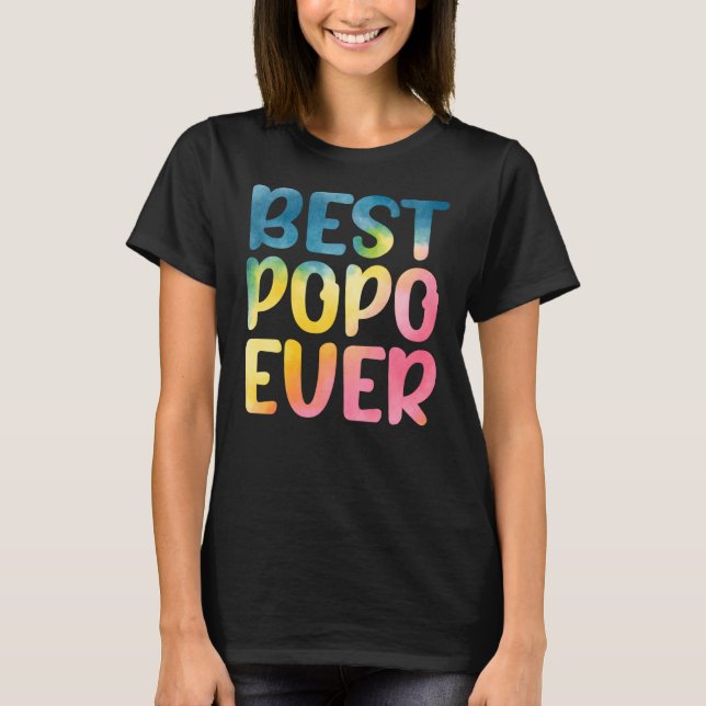 Best Popo Ever Father's Day Popo T-Shirt (Vorderseite)