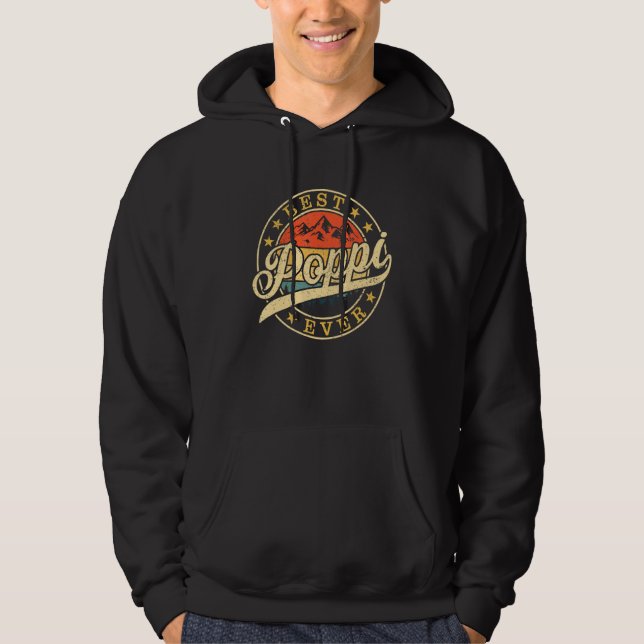 Best Poppi Ever   Grandpa Father s Day Hoodie (Vorderseite)