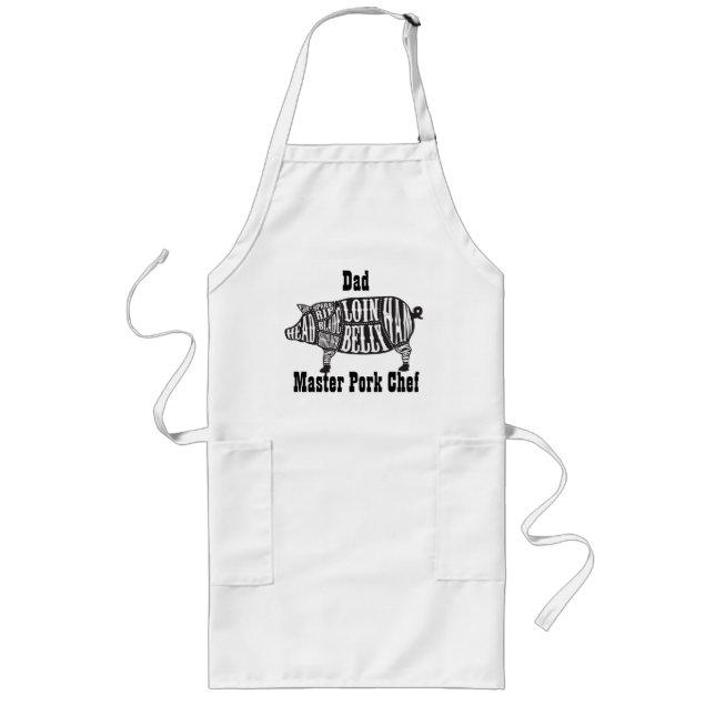 Best Pork Chef, Customizable Apron Lange Schürze (Vorne)