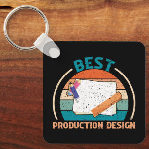 Best Production Design - Retro Style Schlüsselanhä Schlüsselanhänger