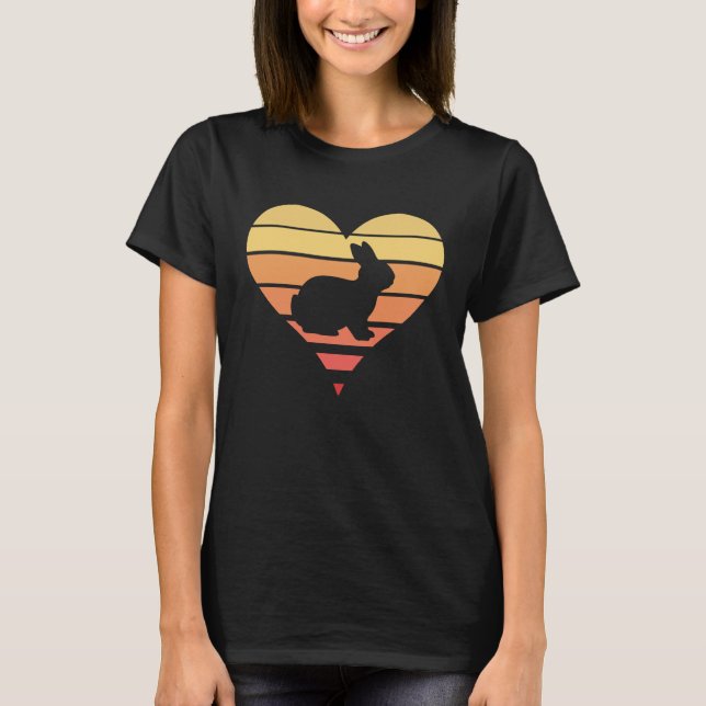 Best Rabbit Heart Men Bunny T-Shirt (Vorderseite)
