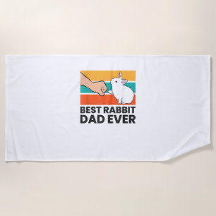 Best Rabbit Vater je Funny Rabbit Pater Rabbit Bu Strandtuch