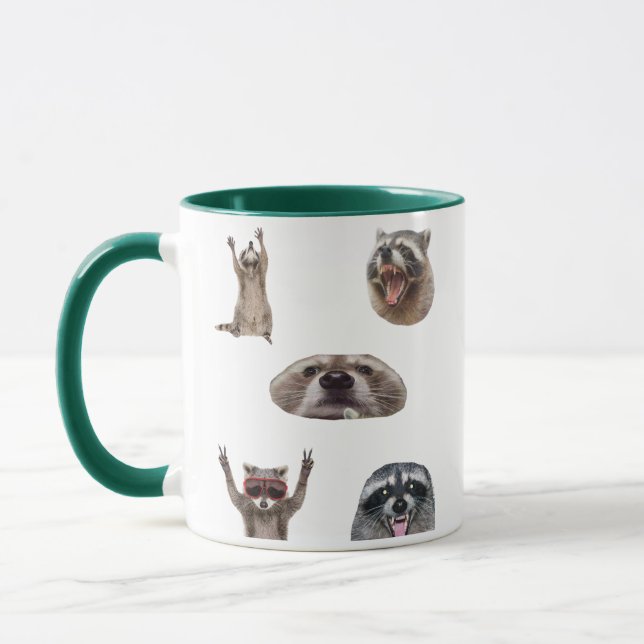 Best Raccoon Meme Compilation Funny Meme Set Mug Tasse (Links)