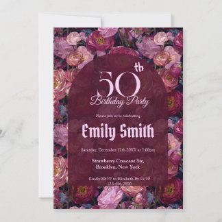 Best Ranunculus Accent Birthday Celebration Einladung