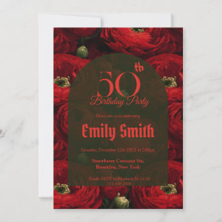 Best Ranunculus Floral Party Einladung