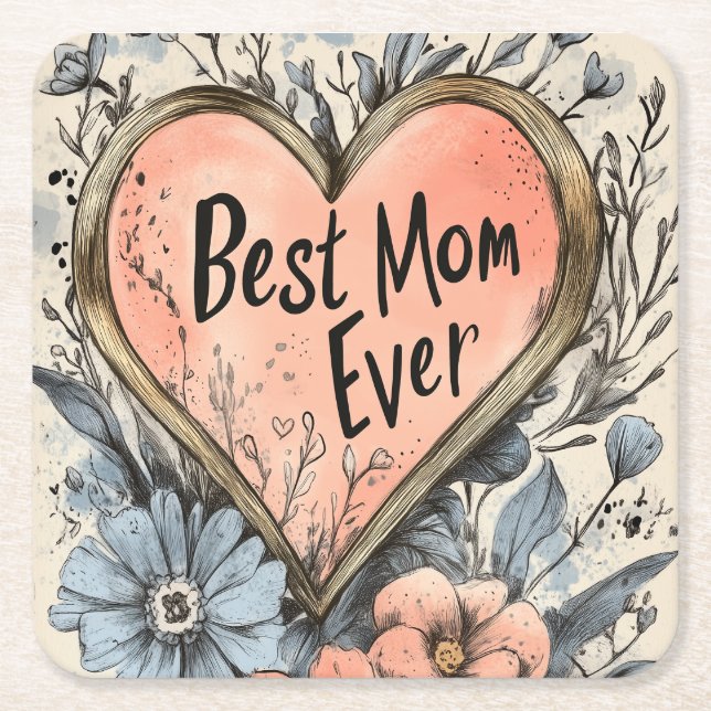 best rechteckiger pappuntersetzer (Vorderseite)