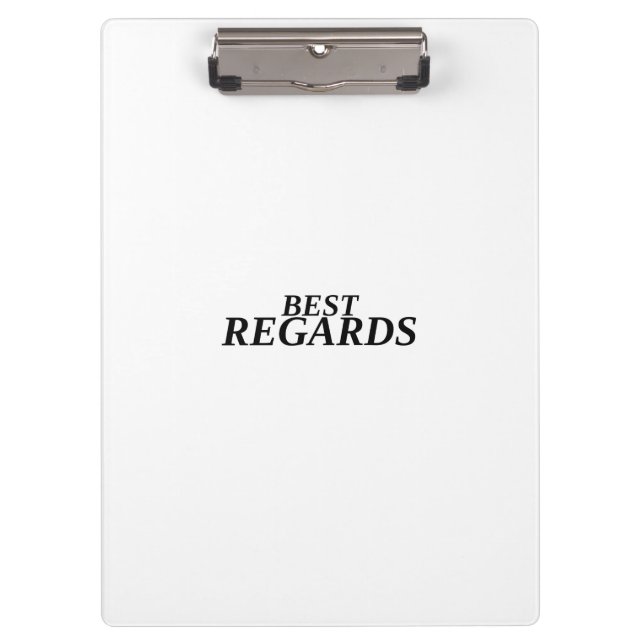 Best Regards Professional Clipboard Klemmbrett (Vorderseite)