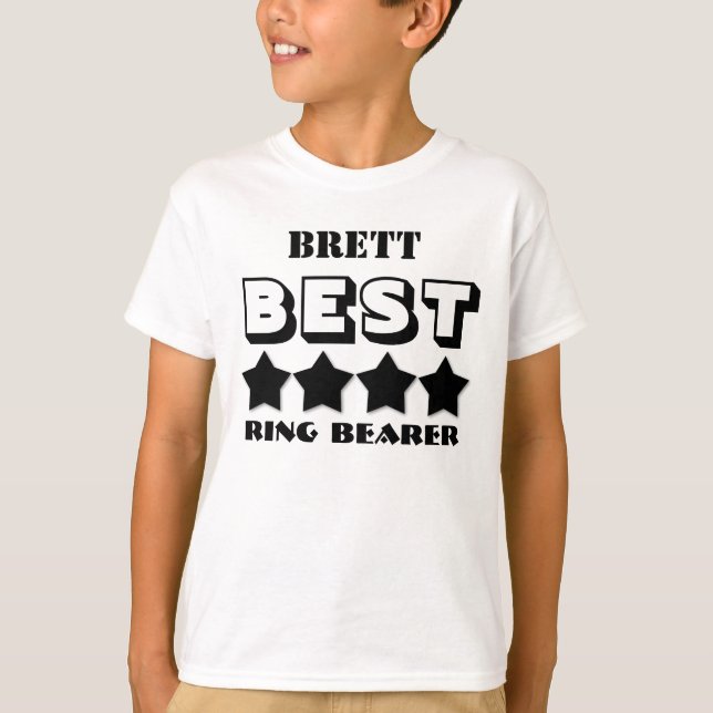 Best RING BEARER Wedding Party Gefallen V04 T-Shirt (Vorderseite)