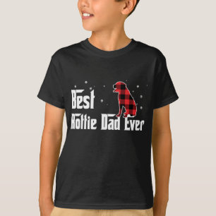 Best Rottie Vater je Rot Karierte Weihnachten Für T-Shirt