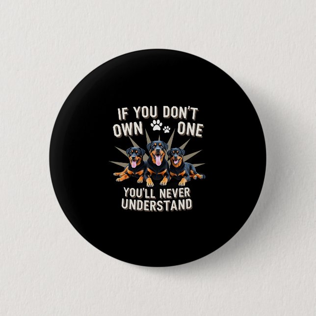 Best Rottweiler Art For Men Women Kids Rottie Rott Button (Vorderseite)