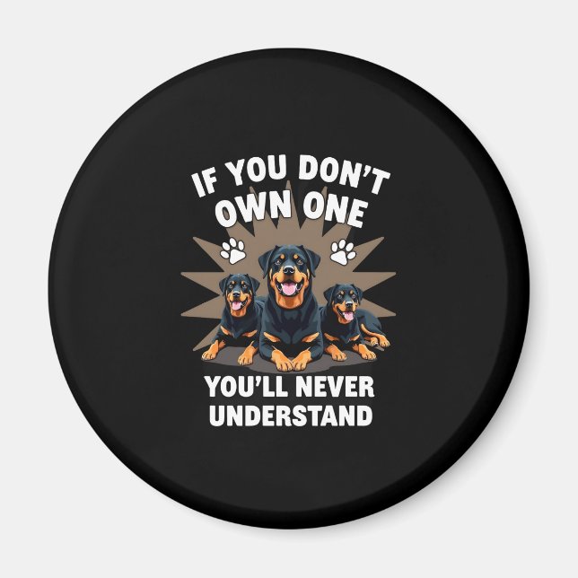 Best Rottweiler Art For Men Women Kids Rottie Rott Magnet (Vorne)