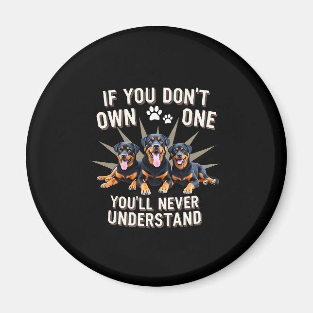 Best Rottweiler Art For Men Women Kids Rottie Rott Magnet (Vorne)
