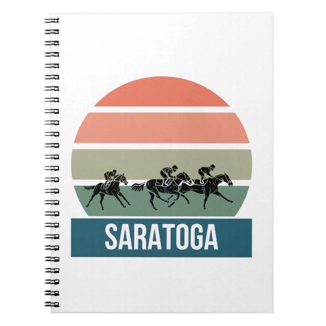Best Saratoga rasse track design gift Notizblock (Vorderseite)
