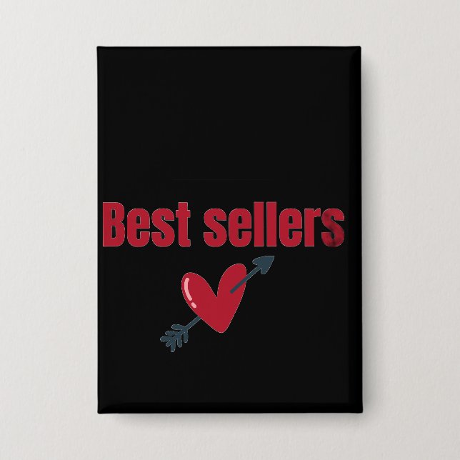 Best Sellers Valentine Heart Arrow T-Shirt Button (Vorderseite)