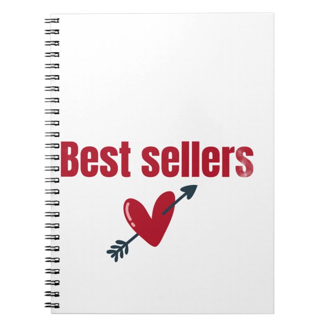 Best Sellers Valentine Heart Arrow T-Shirt Notizblock (Vorderseite)