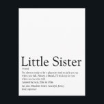 Best Sister Ever Definition Fun Modern Postkarte<br><div class="desc">Personalisieren Sie für Ihre besondere Schwester oder Hermana (klein oder groß),  um ein einzigartiges Geschenk zu schaffen. Ein perfekter Weg,  ihr zu zeigen,  wie phantastisch sie jeden Tag ist. Entwickelt von Thisisnotme©</div>