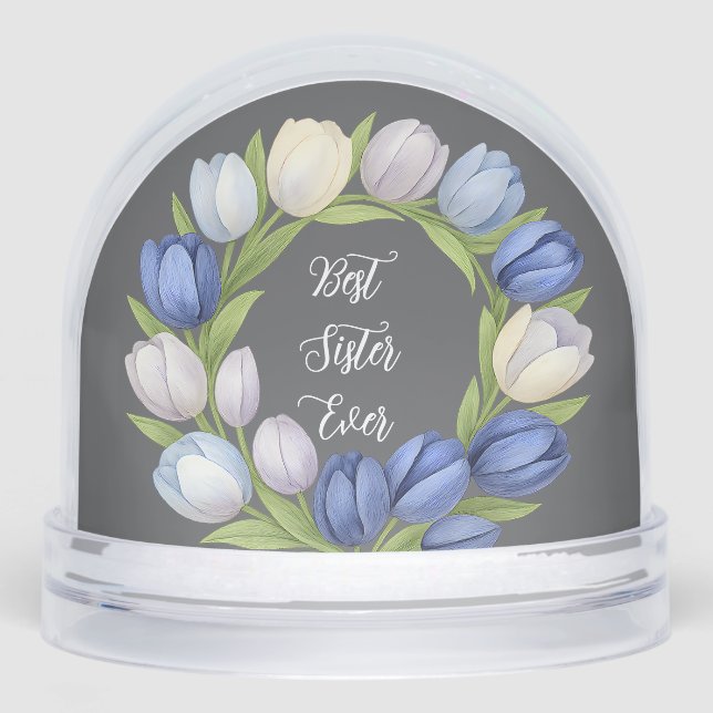 Best Sister Ever Tulip Wreath Thoughtful Gift (Avant)