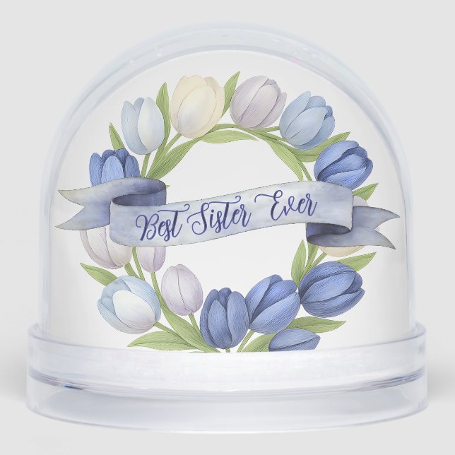 Best Sister Ever Tulip Wreath Thoughtful Gift (Avant)
