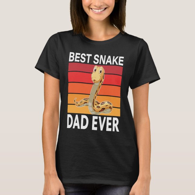 Best Snake Dad Ever I Snake T-Shirt (Vorderseite)