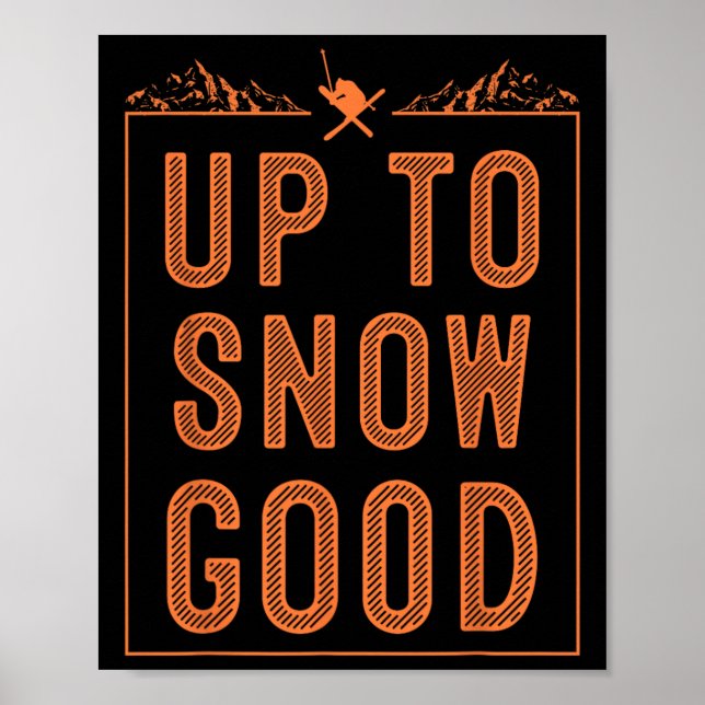 Best Snowboard Skifahren - Niedliche Skifahrer Män Poster (Vorne)