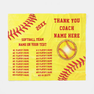Best Softball Coach Geschenke, Personalisiert, Sof Fleecedecke
