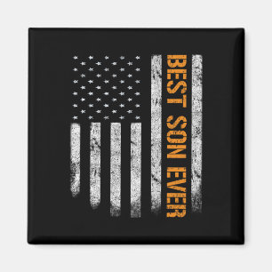Best Son Ever American Flag Fathers Day Boy Son Magnet