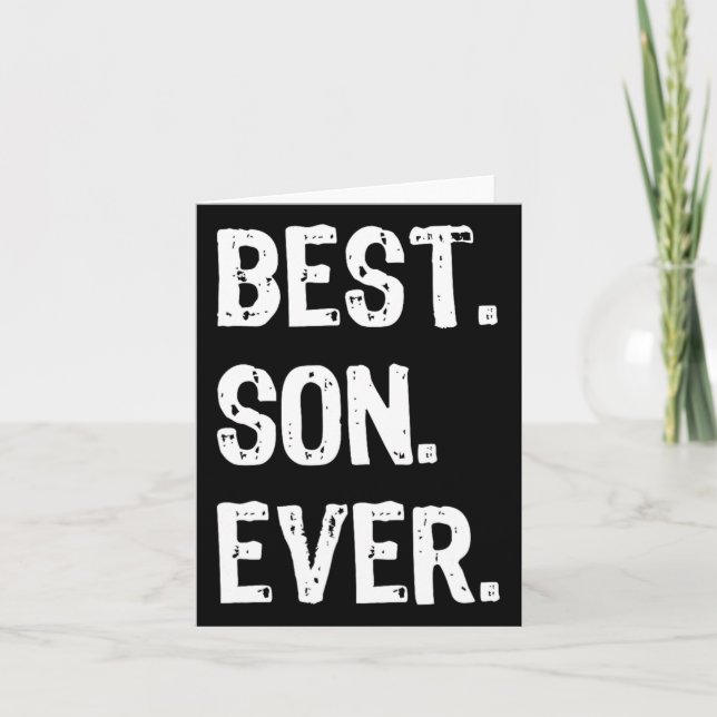 Best Son Ever Funny Family Cool Karte (Vorderseite)
