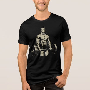 BEST SPORT GYM BLACK Tri-Blend SHIRT